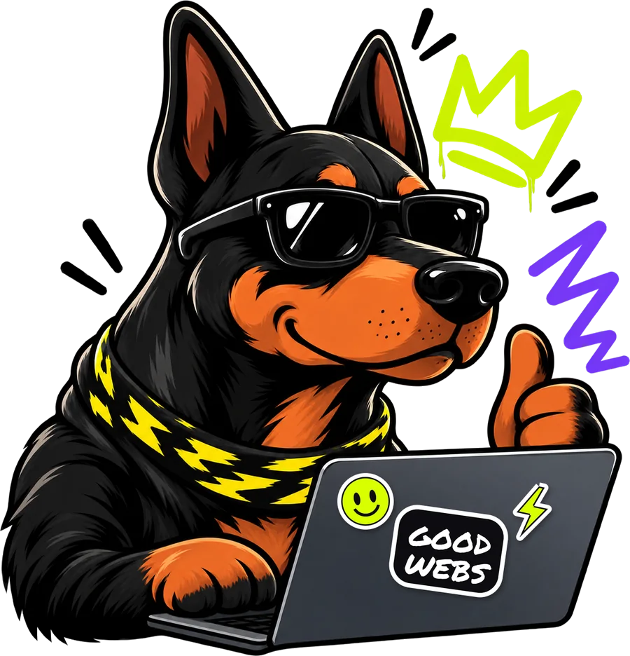 Mascota de LRVWebs — Diseño web a medida
