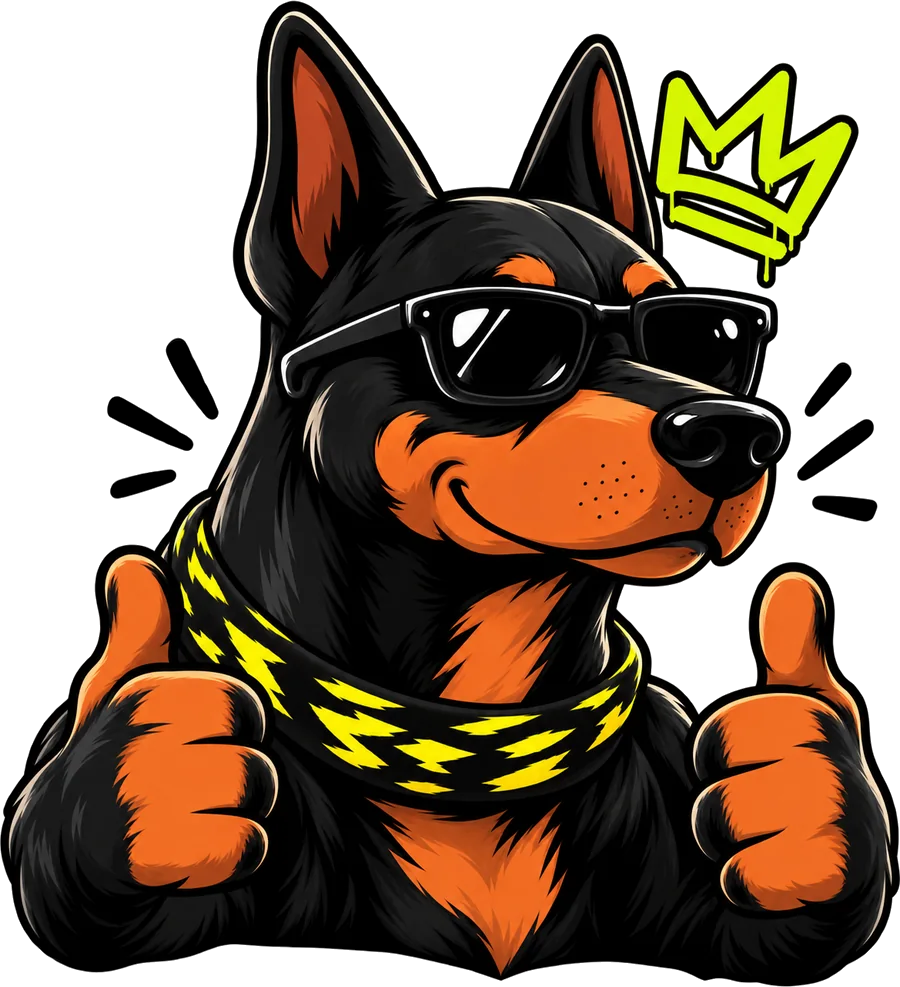 Mascota de LRVWebs con los pulgares arriba