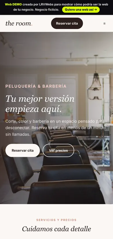 La demo The Room Peluquería en el móvil